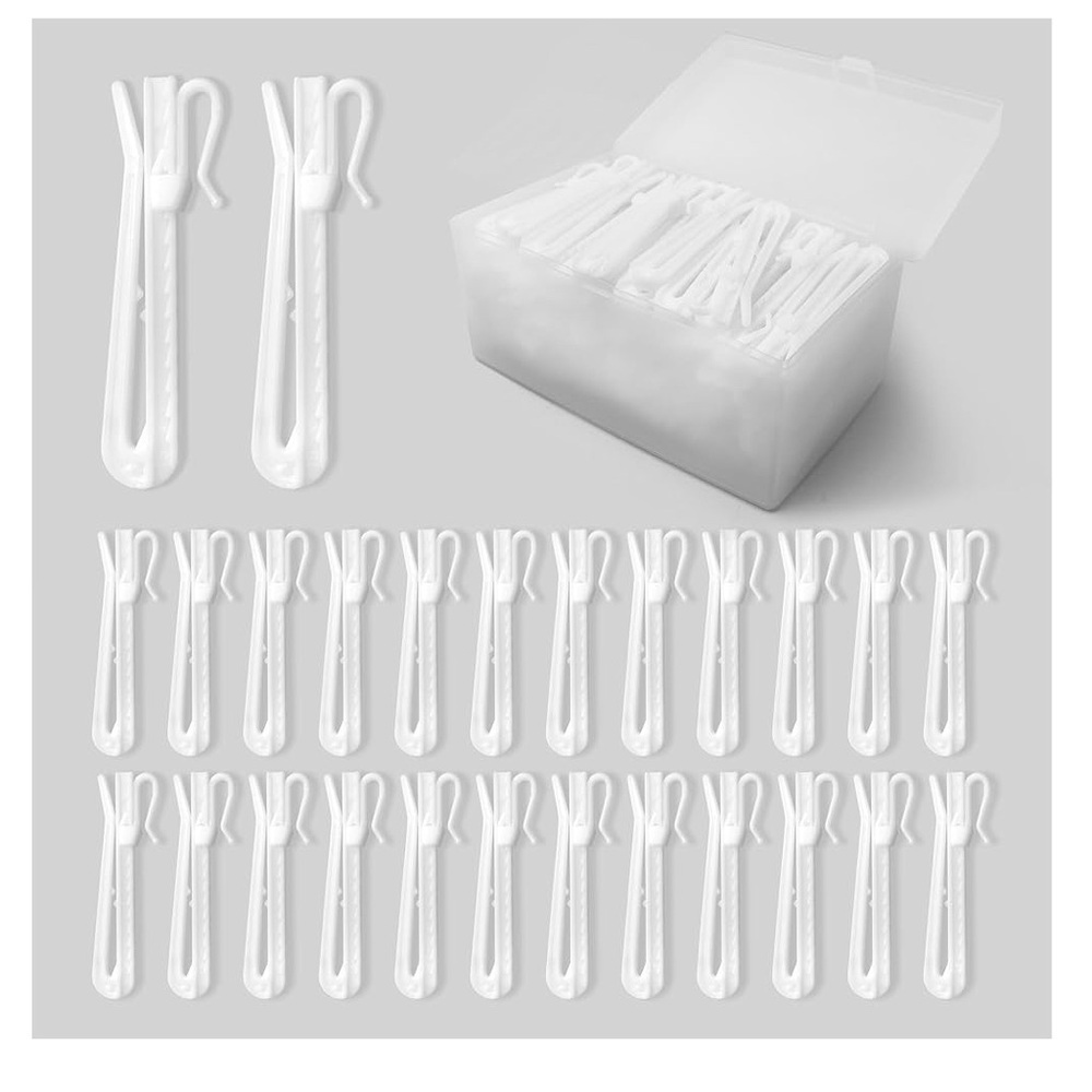 Pinch pleat adjustable curtain hooks